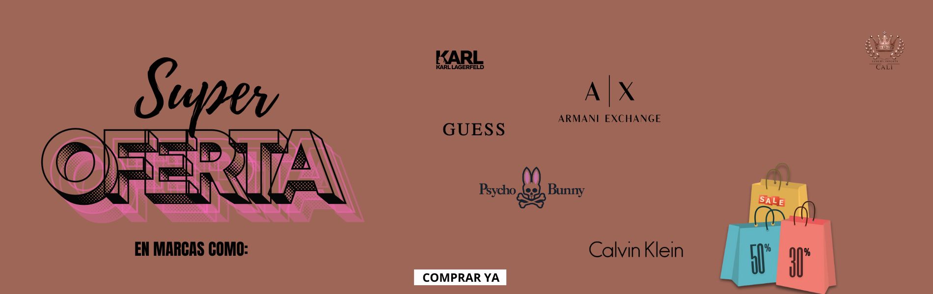 SUPER OFERTA HASTA EL 50% DE DESCUENTO EN MARCAS COMO CALVIN KLEIN, ARMANI EXCHANGE, GUESS, KARL LAGERFELD Y PYSCHO BUNNY